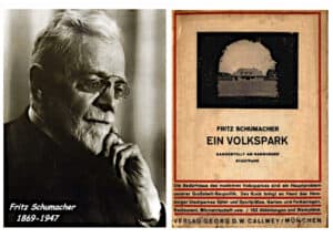 Bildcollage Fritz Schumacher und Buch